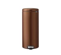 Brabantia Poubelle à pédale NewIcon 30 L – Couvercle Soft-Close, seau amovible – Warm Bronze