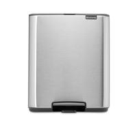 brabantia Poubelle à Pédale "Bo Waste Bin", 12L - Matt Steel Fingerprint Proof