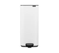Brabantia Poubelle à pédale Bo 30 L – fermeture progressive, seau amovible – blanche