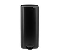Brabantia Poubelle à Pédale Bo, 30 litres, Fermeture Soft Close, Seau intérieur en plastique - Matt Black