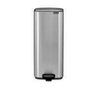 Brabantia Poubelle à pédale Bo 30 L Matt Steel Fingerprint Proof