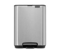 Brabantia Poubelle à pédale Bo – 4 L – Acier mat anti-traces – Fermeture progressive