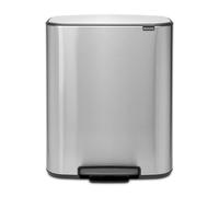 Brabantia Poubelle à pédale Bo 60 L Fer mat