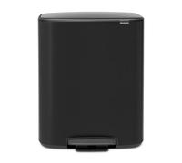 Brabantia Poubelle à pédale Bo 60 L Noir
