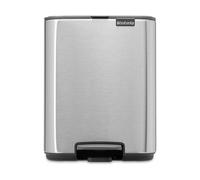brabantia Poubelle à Pédale "Bo Waste Bin", 7L - Matt Steel Fingerprint Proof