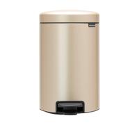 Brabantia Poubelle à pédale New Icon 12 litres Metallic Gold