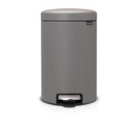Brabantia Poubelle à pédale New Icon 12 litres Mineral concrete grey