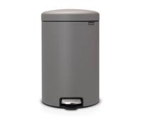 Brabantia Poubelle à pédale New Icon 20 litres Mineral concrete grey