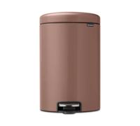 Brabantia Poubelle à pédale New Icon 20 litres Satin Taupe