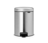 Brabantia Poubelle à pédale New Icon 5 litres acier mate
