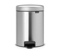 Brabantia Poubelle à pédale New Icon 5 litres Matt steel fingerprint proof