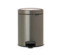 Brabantia Poubelle à pédale New Icon 5 litres platine