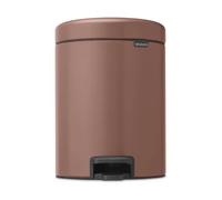Brabantia Poubelle à pédale New Icon 5 litres Satin Taupe