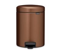 Brabantia Poubelle à pédale New Icon 5 litres Warm bronze