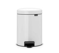 Brabantia Poubelle à pédale, Blanc, 5 L