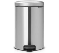 Brabantia Poubelle à pédale New Icon 20 litres acier mat