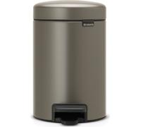 brabantia Poubelle à Pédale Newicon 3L - Platinum