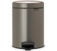 brabantia Poubelle à Pédale Newicon 5L - Platinum