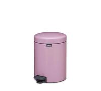 Brabantia Poubelle à pédale NewIcon 5L (Rose lilas), Système de tri des déchets avec couvercle à fermeture amortie, seau intérieur amovible, Sac poubelle PerfectBin offerts, 27x20x29 cm