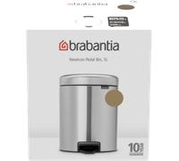 brabantia Poubelle à Pédale Newicon 5L - Warm Brass