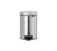 Brabantia Poubelle à Pédale Newicon avec Seau en Plastique, 3L - Acier Mat