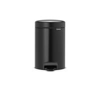Brabantia Poubelle à pédale, Noir, 3 L