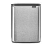 Brabantia Poubelle Bo 12 L Acier brossé mat