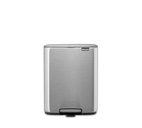 brabantia Poubelle à Pédale "Bo Waste Bin", 12L - Matt Steel Fingerprint Proof