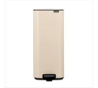 Brabantia Poubelle Bo 30L (Beige) - Poubelle cuisine à pédale à fermeture progressive - Système de tri des déchets facile à nettoyer avec seau amovible - Sacs-poubelle PerfectFit gratuits inclus