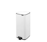 Brabantia Poubelle à pédale Bo 30 L – fermeture progressive, seau amovible – blanche