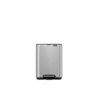 Brabantia Poubelle à pédale Bo – 4 L – Acier mat anti-traces – Fermeture progressive