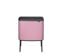 Brabantia Poubelle Bo Touch 11+23L (Rose lilas) - Poubelle cuisine 2 bacs à ouverture automatique soft-touch - Système de tri des déchets avec seau amovible - Sacs-poubelle PerfectFit gratuits inclus
