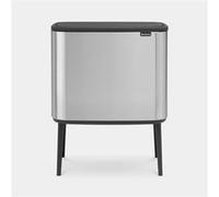 BRABANTIA Poubelle Bo Touch Bin 3 Seaux 11+11+11 L Acier Satiné Acier G