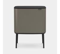 BRABANTIA Poubelle Bo Touch Bin 3 Seaux 11+11+11 L Platine