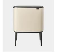 Brabantia Poubelle Bo Touch Bin 3 x 11 L Soft-Touch, seaux amovibles, Soft Beige