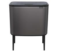 Brabantia Poubelle Bo Touch Bin Platinum, 3 x 11 L