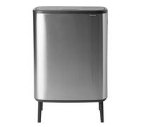 Brabantia Poubelle Bo touch high 2x30 L Acier mat