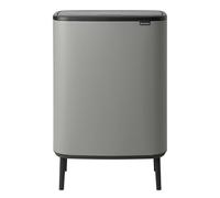 Brabantia Poubelle Bo touch high 60 L Mineral concrete grey