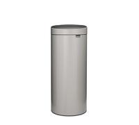 Brabantia Poubelle Bo Touch New 30L (Gris clair) - Poubelle cuisine à ouverture automatique soft-touch - Système de tri des déchets avec seau plastique amovible - Sacs-poubelle PerfectFit inclus