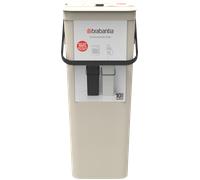 brabantia Poubelle de Tri Sort & Go 40 L - Soft Beige