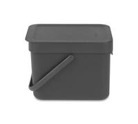 BRABANTIA Poubelle encastrable Waste Bin Sort & Go 6 L gris