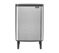 Brabantia Poubelle haute Bo 12 L Acier brossé mat