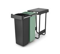 brabantia Poubelle Intégrée - Sort & Go - 2 x 30 L