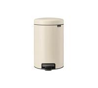 Brabantia Poubelle à pédale New Icon 12 litres – Couvercle Soft‑Close, seau amovible – Dreamy Blue