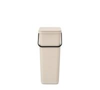 Brabantia Poubelle de tri Sort & Go 40 L Soft Beige