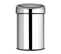 Brabantia Poubelle Touch Bin®, 03 litres - Brilliant Steel