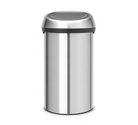 Brabantia Poubelle Touch Bin, 1 Seau intérieur, Inox Acier Mat, 60L
