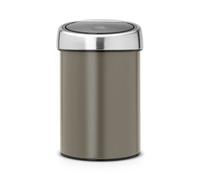 Brabantia Poubelle Touch Bin, 3 litres - Platinum