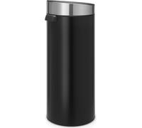 brabantia Poubelle Touch Bin New 30 L avec Seau Intérieur - Matt Black/Fingerprint Proof