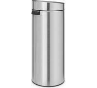 brabantia Poubelle Touch Bin New 30 L avec Seau Intérieur - Matt Steel